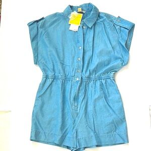 Michael Kors Blue Denim Romper